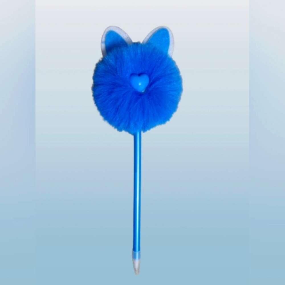 Bunny pompom pen